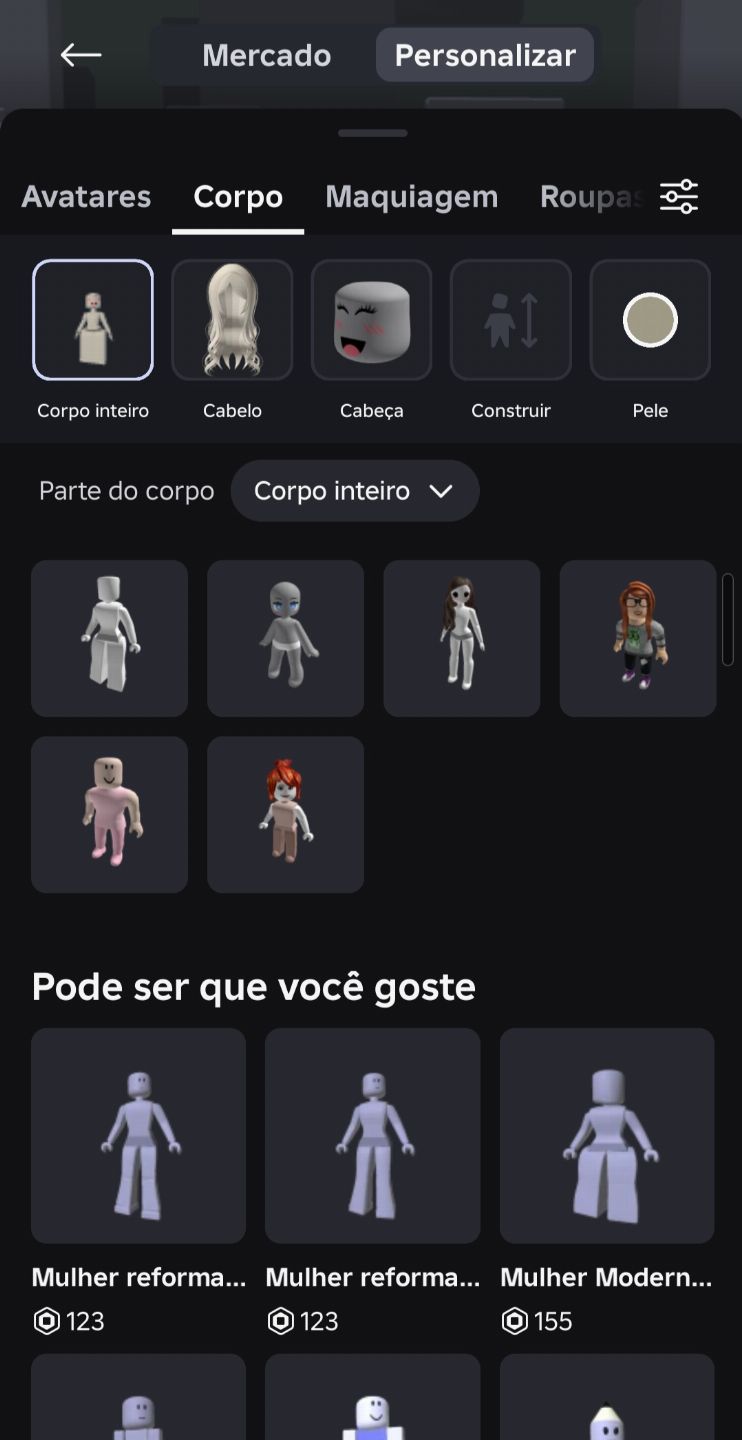 Conta de roblox feminina
