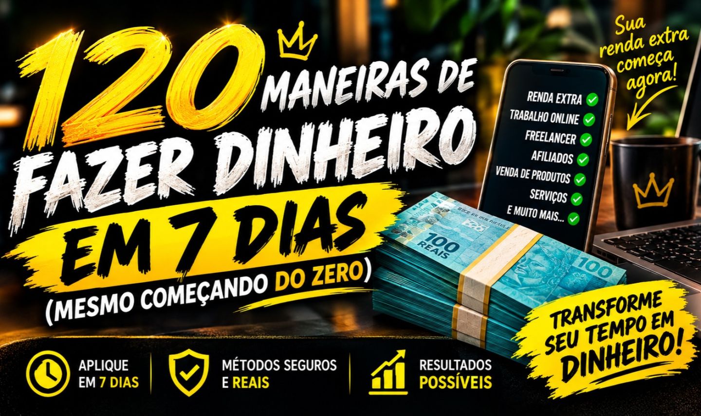 120 Maneiras de Fazer Dinheiro em 7 Dias (Mesmo Começando do Zero)