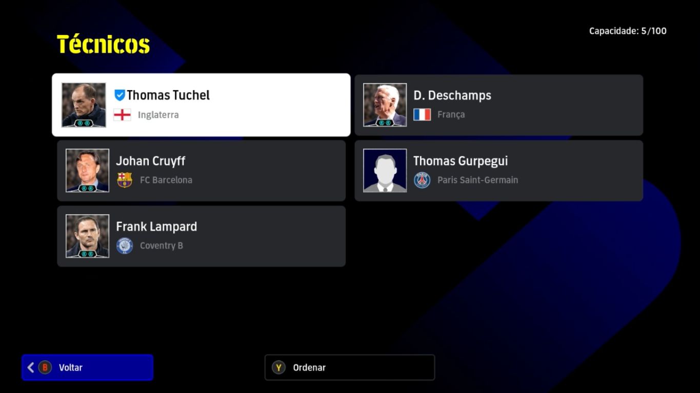 Conta Efootball Xbox/PC com jogadores como Messi, Cruyff, Kaka, Zico e Neymar