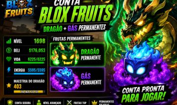 CONTA FOCADA EM BLOX FRUIT COM DRAGON PERM