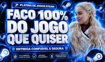 DO ZERO AO PLATINA STEAM 100%/TODAS AS CONQUISTAS/QUALQUER JOGO/PROMOÇÃO!
