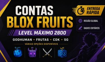 BLOX FRUITS LEVEL 2800 | GODHUMAN | FRUTAS MÍTICAS | CDK/SG | ENTREGA RÁPIDA