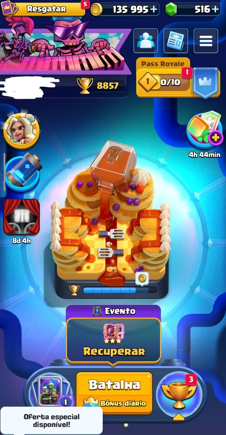 Conta Clash Royale 8000+troféus