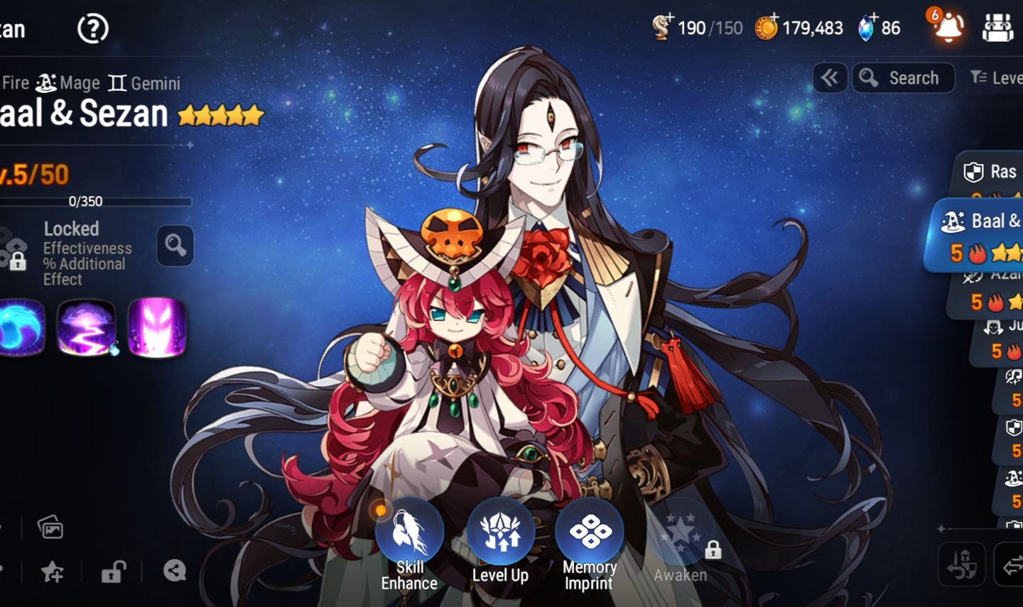Epic Seven Global Starter | Baal & Sezan 5 Fresh Reroll | Full Access