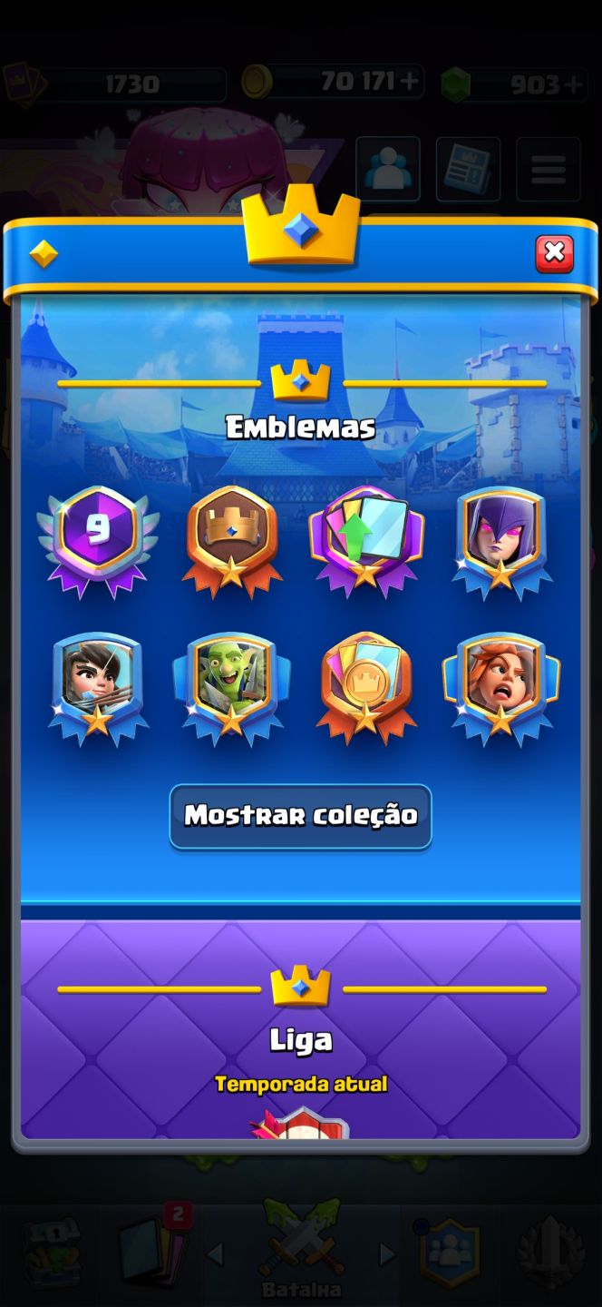 CONTA CLASH ROYALE 9 ANOS + BRAWL STARS 600 GEMAS + HAY DAY