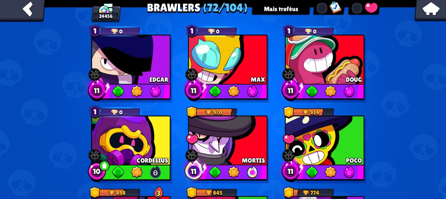 Conta de brawl stars muito completa