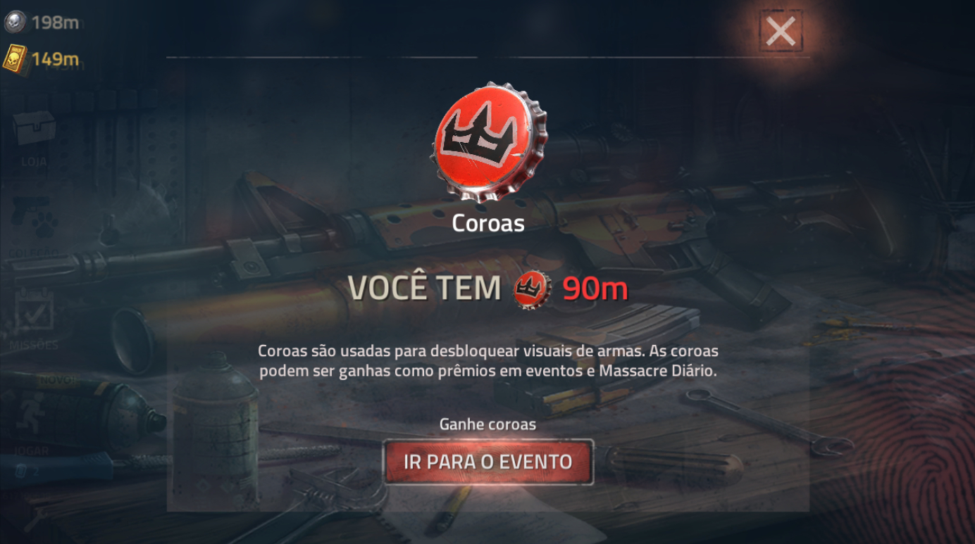 INTO THE DEAD 2 | OURO + PRATA + COROAS | ENTREGA RÁPIDA | APENAS ANDROID