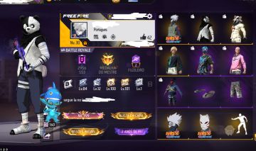 CONTA DE FF PRIME 2 UMP E XM8 ATT ROUPA DO URSINHO MACABRO MAIS KAKASHI NV 30