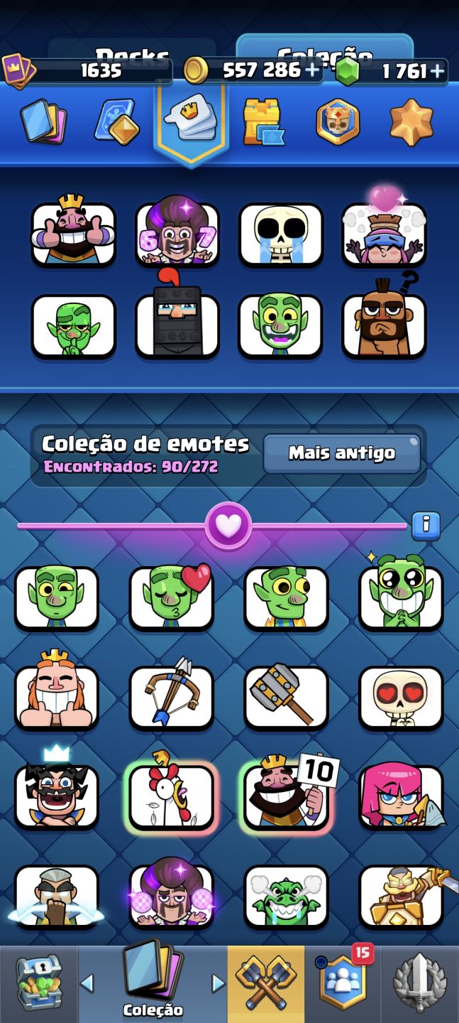 CONTA CLASH ROYALE 13K DE TROFEUS