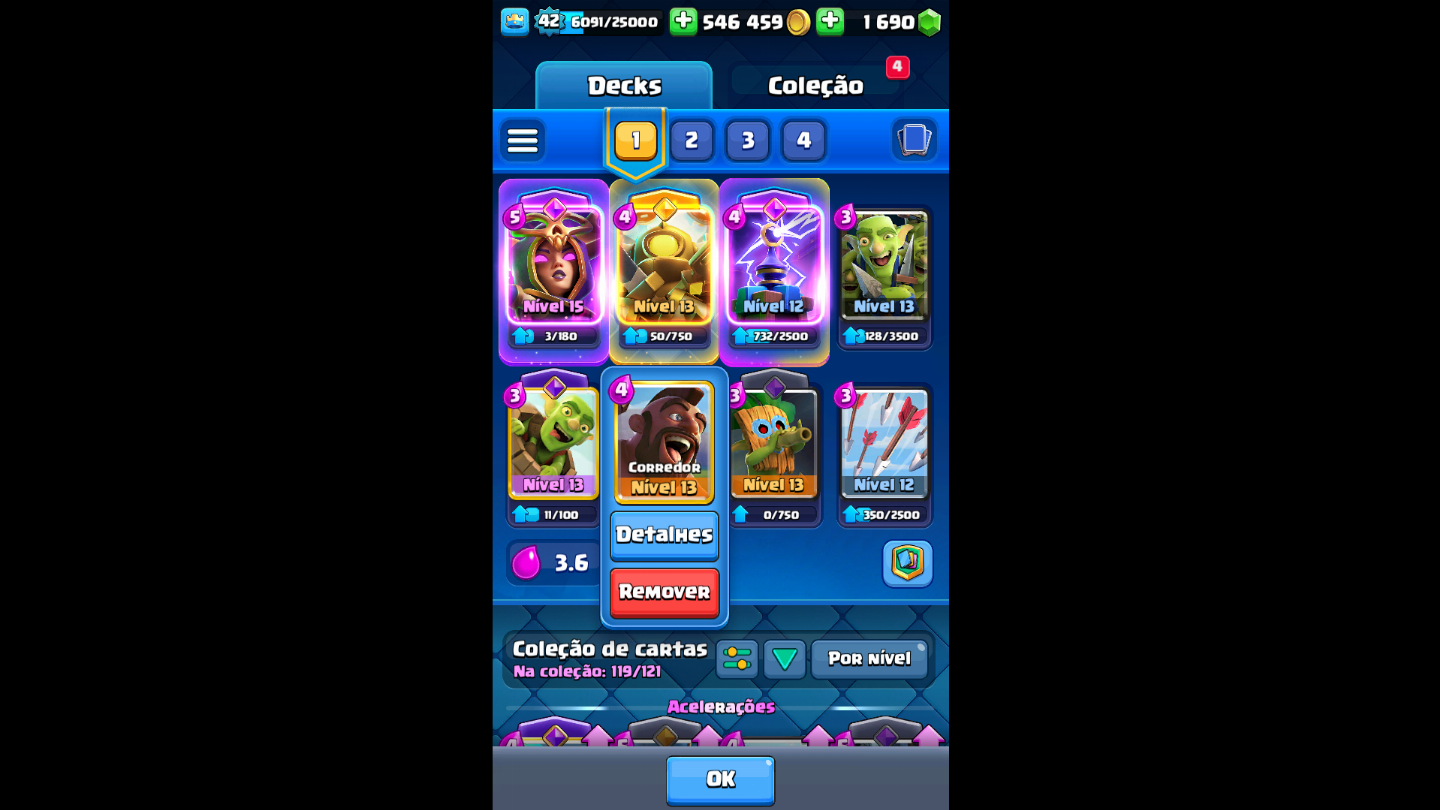 Conta de clash royale com 9151k de trofeus 14evo valor negociavel só vem!!!