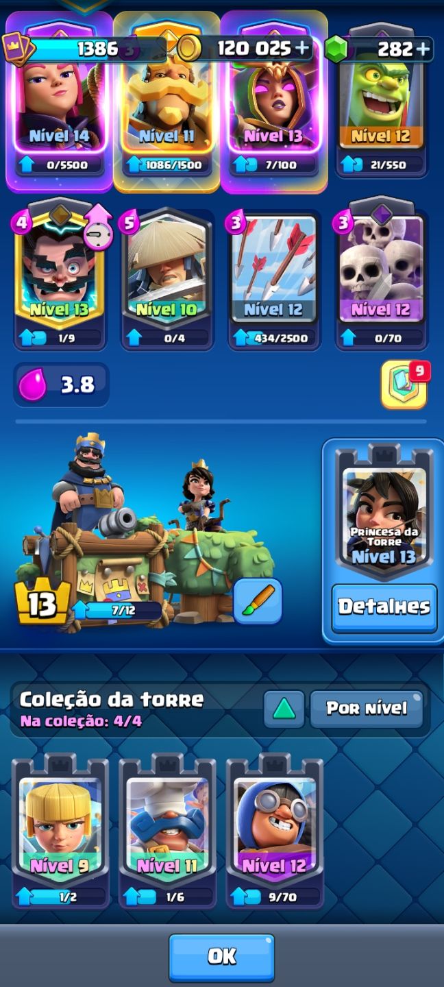 CONTA BRAWL STARS + CLASH ROYALE | 35K TROFÉUS + 15/16 PRESTÍGIOS