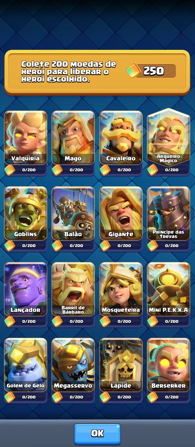 Clash Royale- Conta Antiga com várias evoluções.