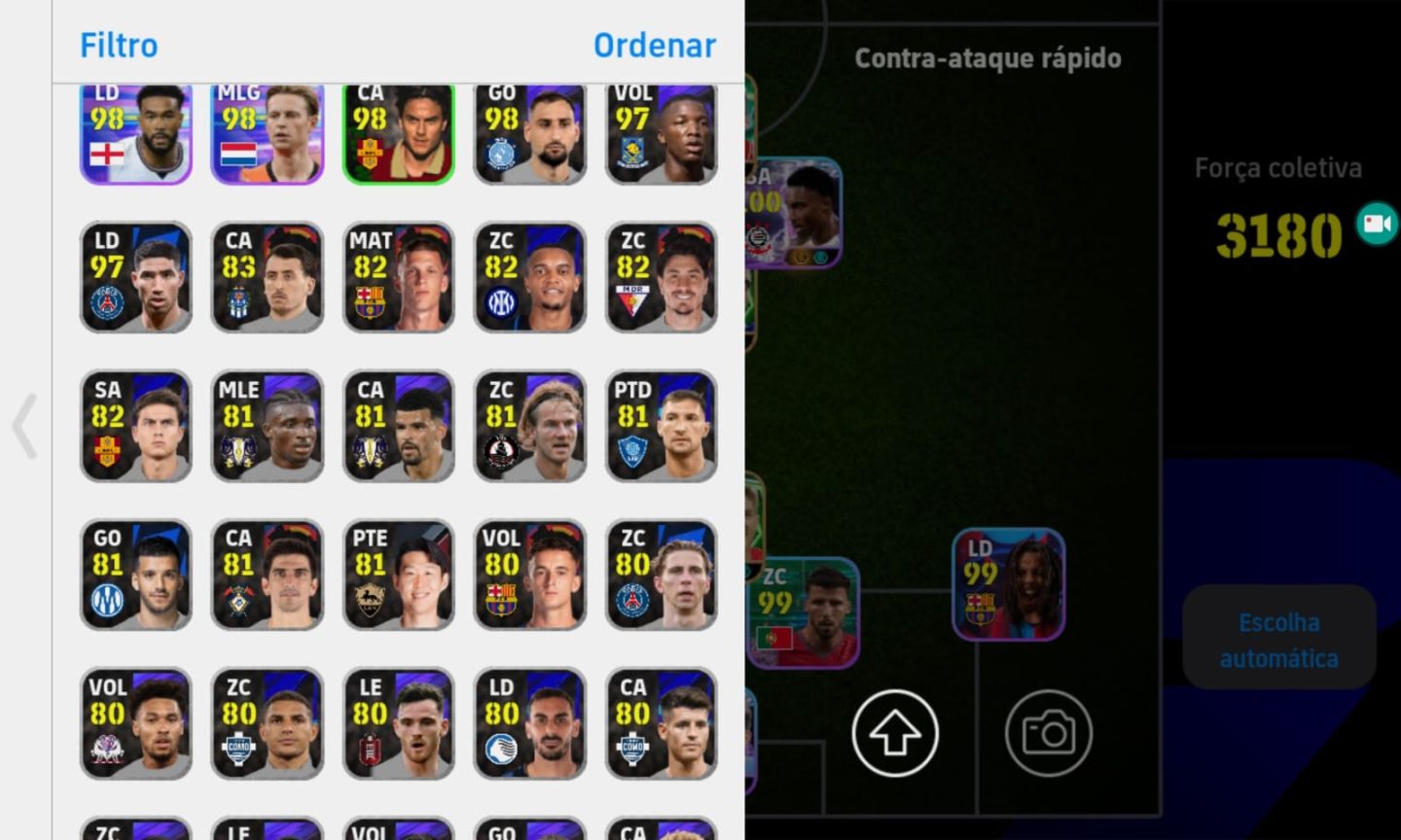 CONTA EFOOTBALL RARA! VITINHO BLITZ + AGUERO BLITZ + SUÁREZ BLITZ + HAZARD E+++!