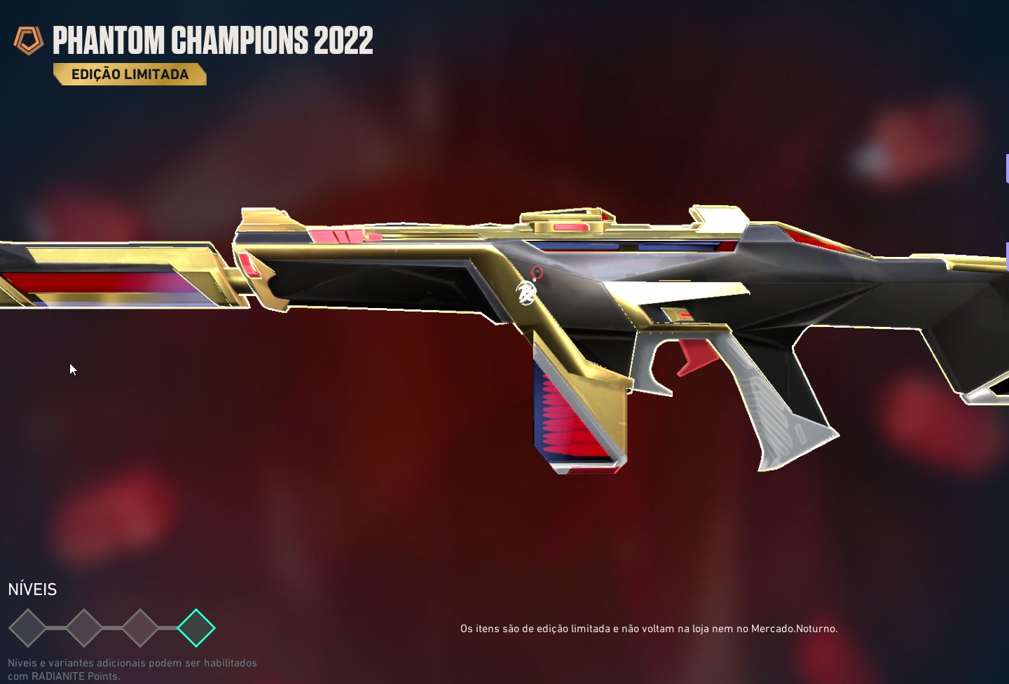CONTA VALORANT COM TODAS AS SKINS CHAMPIONS + SKINS LIMITADAS VCT + CENTELHA VCT