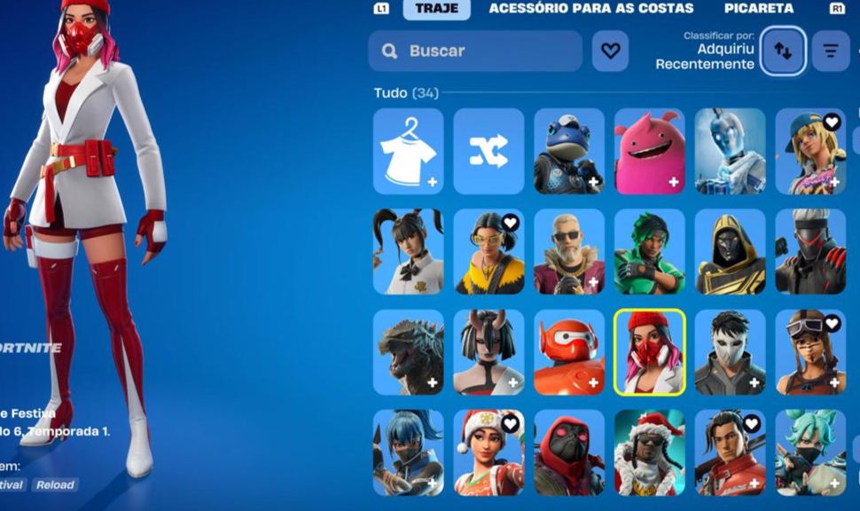 CONTA DE FORTNITE COM 34 SKINS E RENEGADE