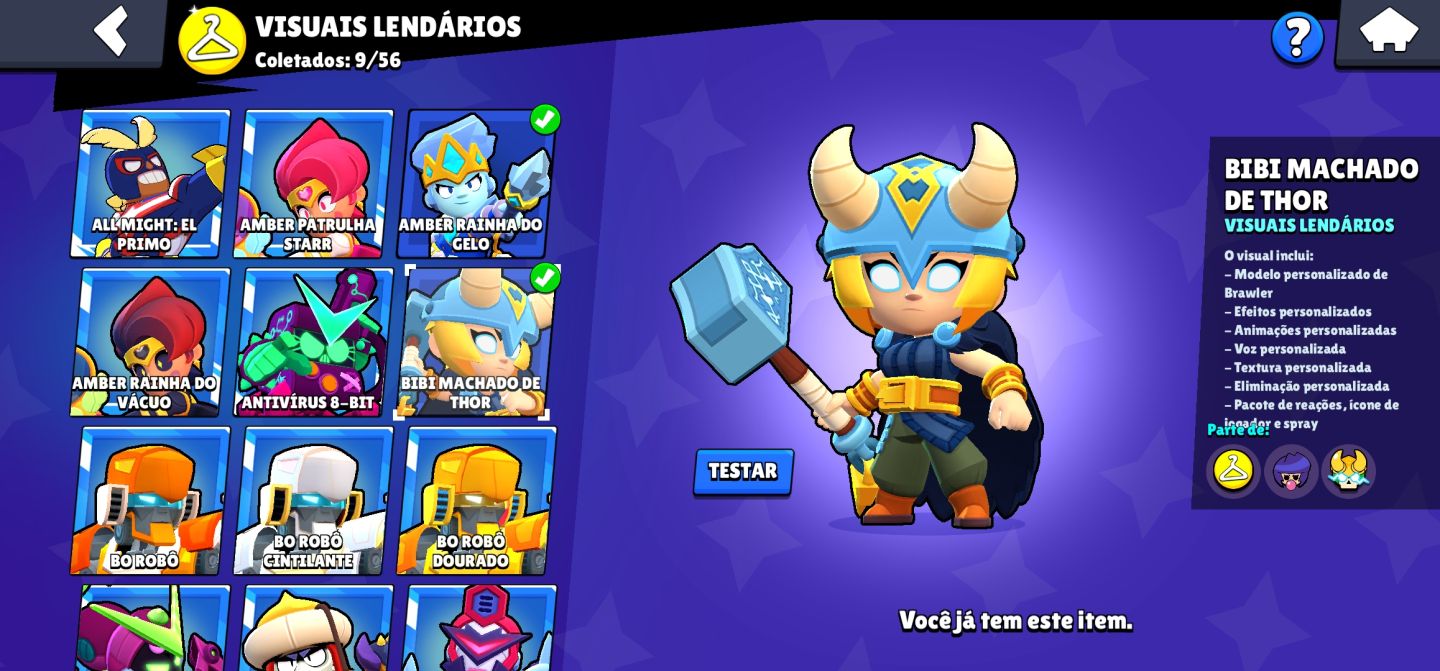 CONTA BRAWL STAR GEMADA