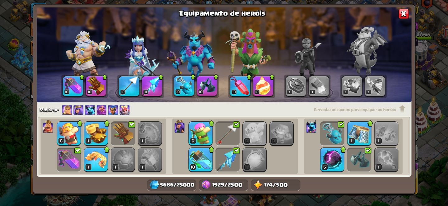 (PROMOÇÃO) CONTA CLASH OF CLANS CV12 SEMI FULL | LVL 142
