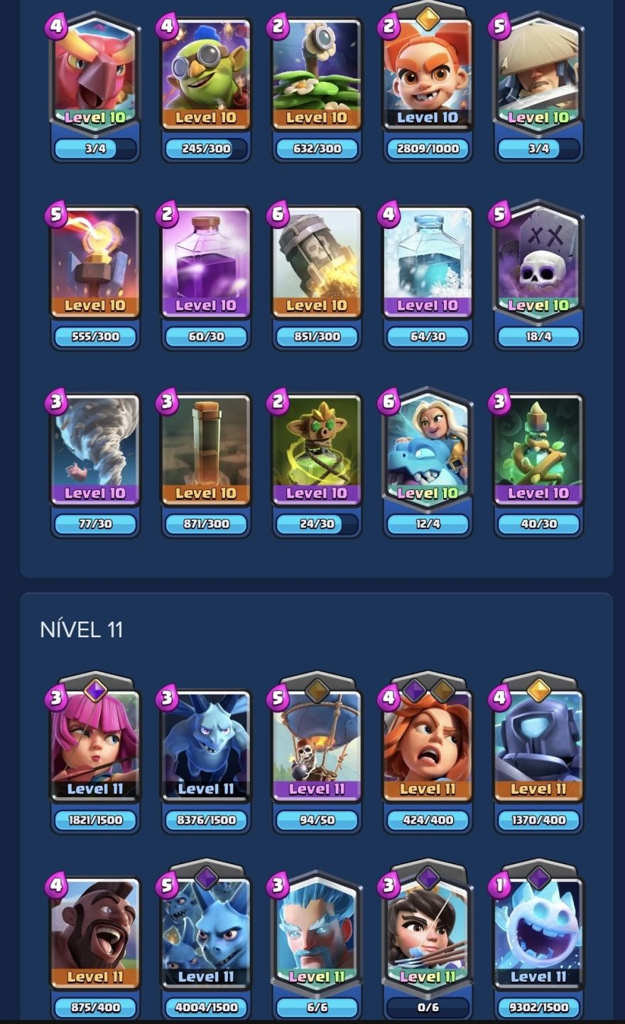 COMBO de conta clash royale e clash of clans