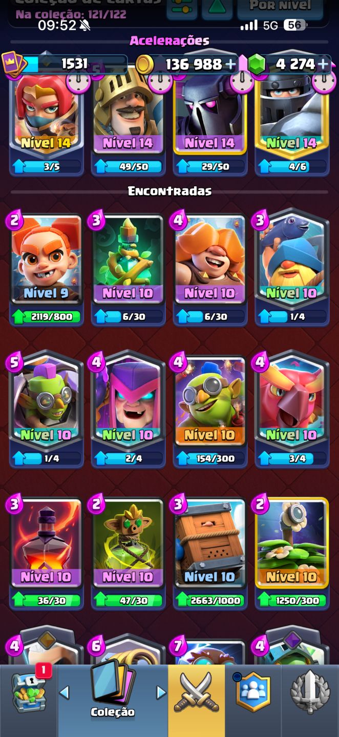 CONTA DE CLASH ROYALE