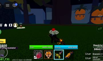 CONTA BLOX FRUITS LVL 2800 MAX | DRACO | SANGUINE ART | DOUGH entre outras