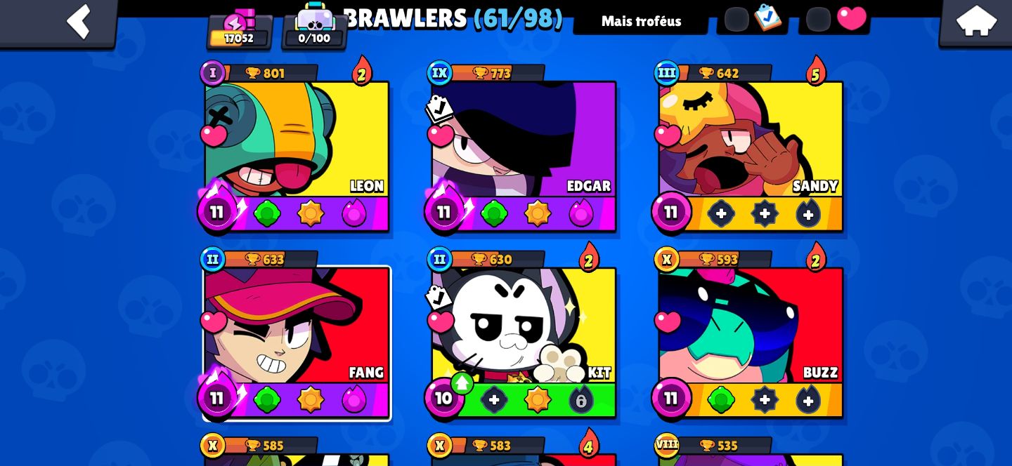 Brawl Stars | 61 Brawlers, 17000 Trophies, 2018Account
