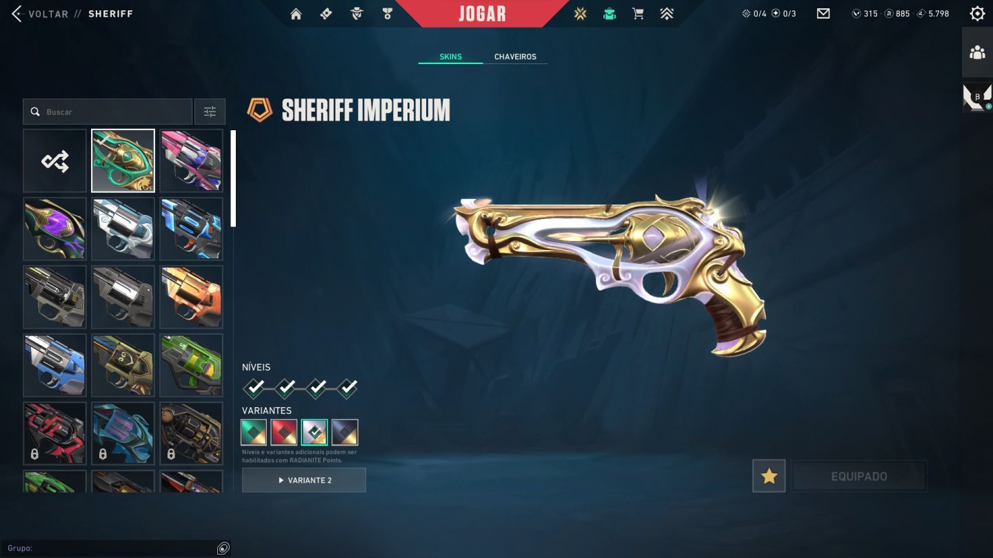 CONTA EX RADIANTE COM MUITAS SKINS E CARD DO BETA