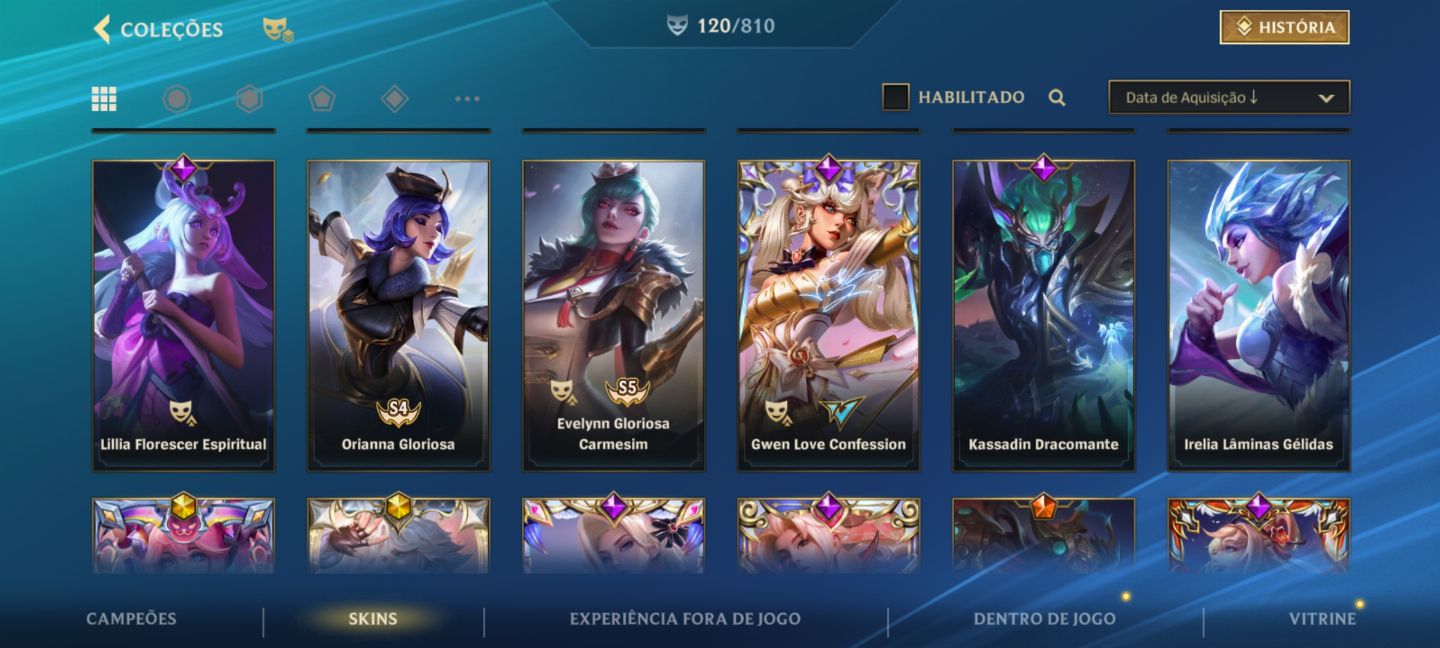 Conta de Wild Rift-todas as skins do yone