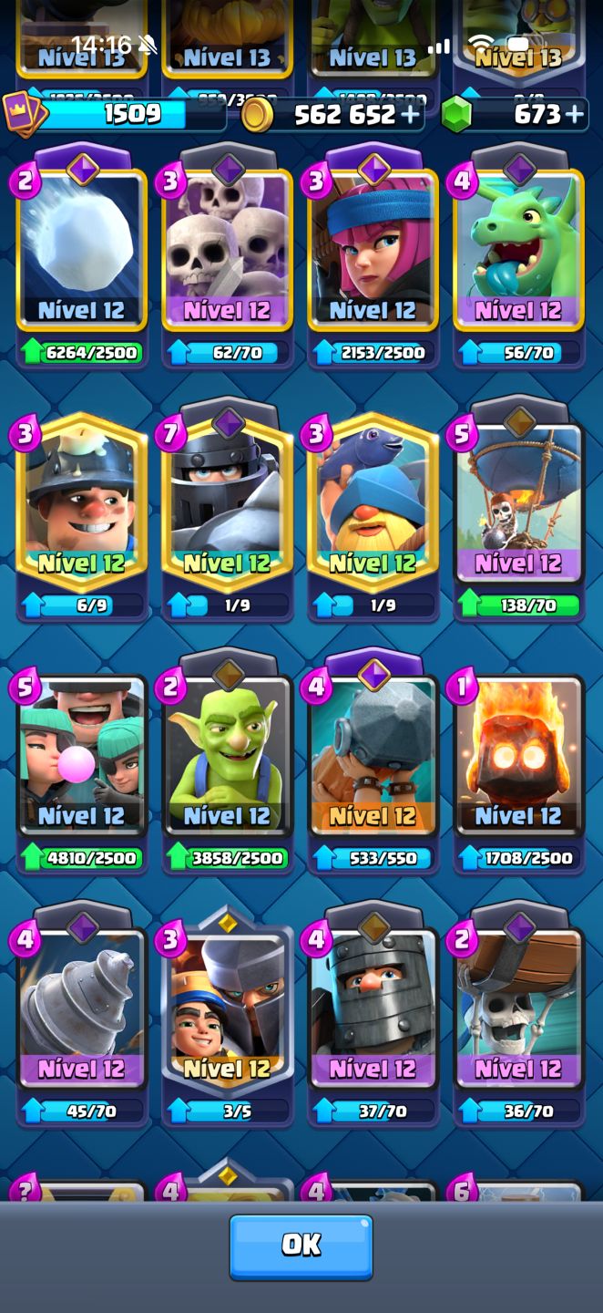Conta clash Royale 10k troféus e 9 anos de conta