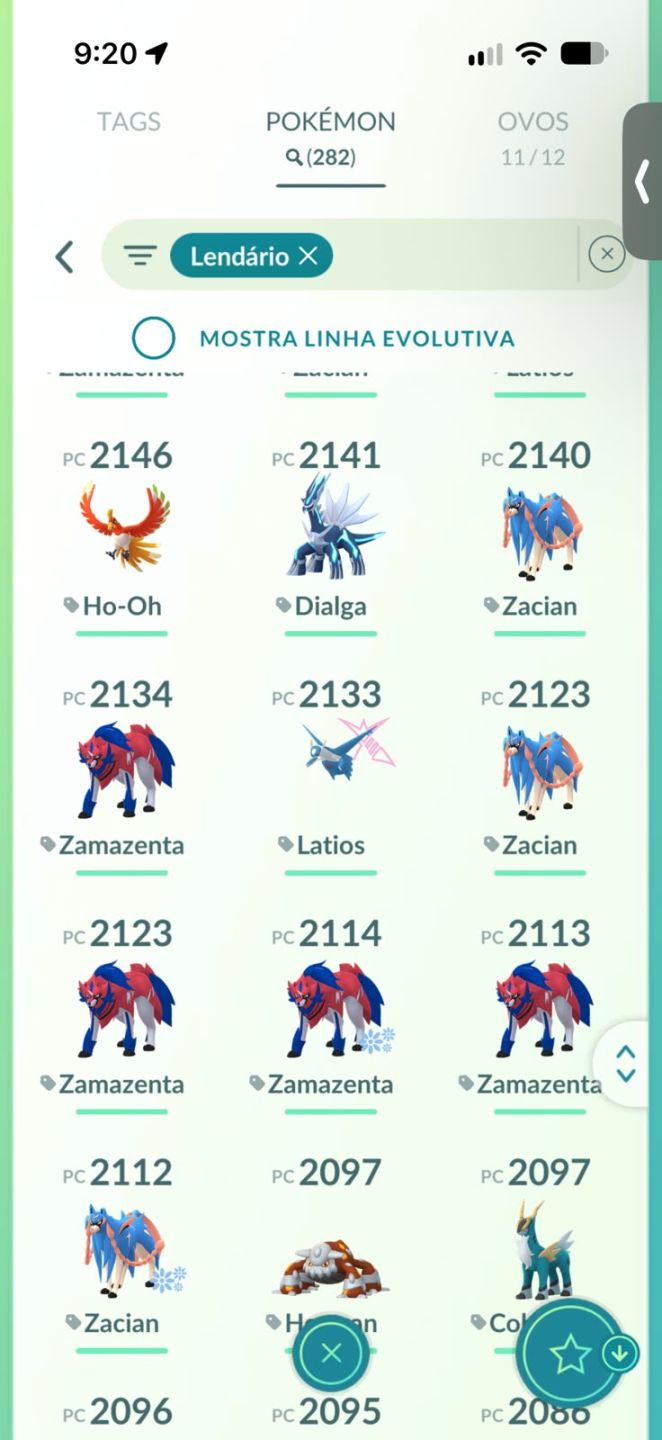 Conta de Pokemon muitos raros level 66