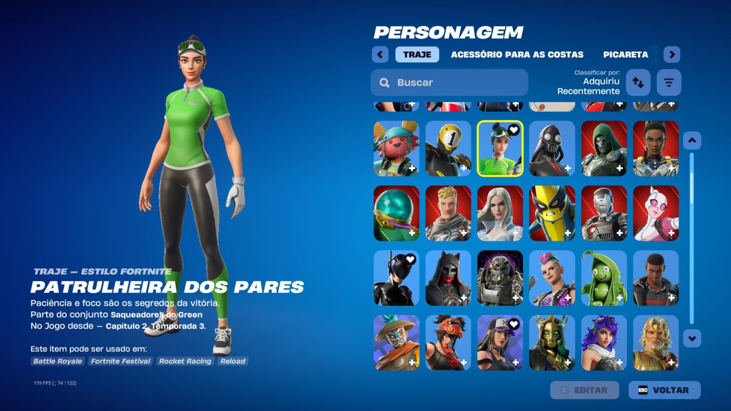 CONTA FORTNITE | 189 SKINS | PASSES ANTIGOS | MUITOS ITENS | CONTA COMPLETA