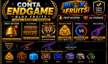 CONTA ENDGAME BLOX FRUITS | NOTIFIER | 6 STORAGE | TIGER PERM | CYBORG V4 FULL