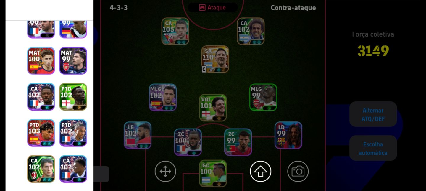 Conta Efootbol pra começar bem - Força: 3149