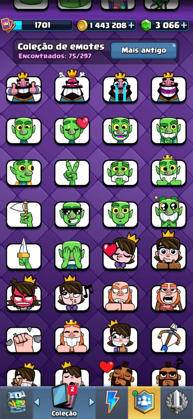 Conta de Clash royale