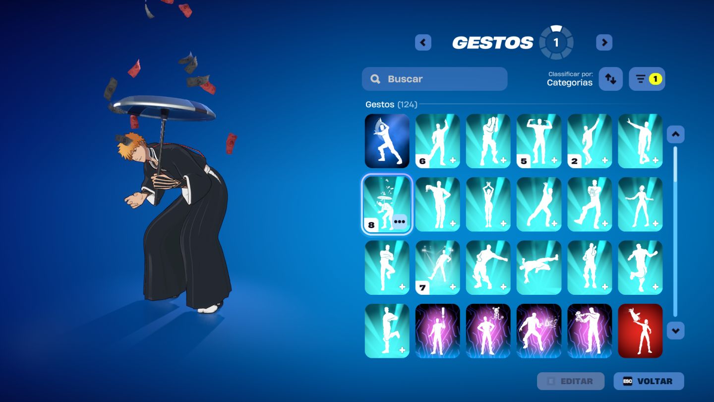 Conta fortnite com muitas skins