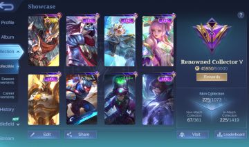 CONTA MOBILE LEGENDS COM 225 SKINS [SMURF] RENOMADA, LEIA DESCRIÇÃO