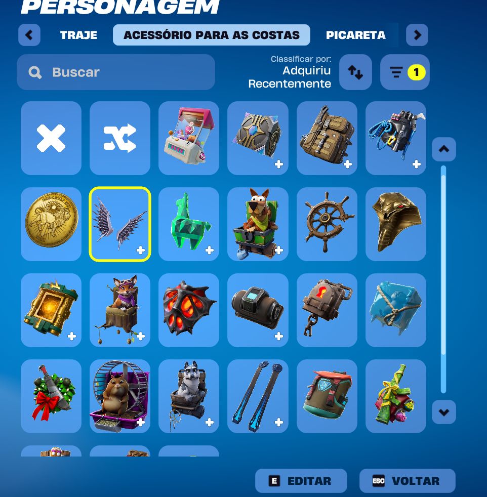Conta epic/fortnite 20 skins, conta antiga rara