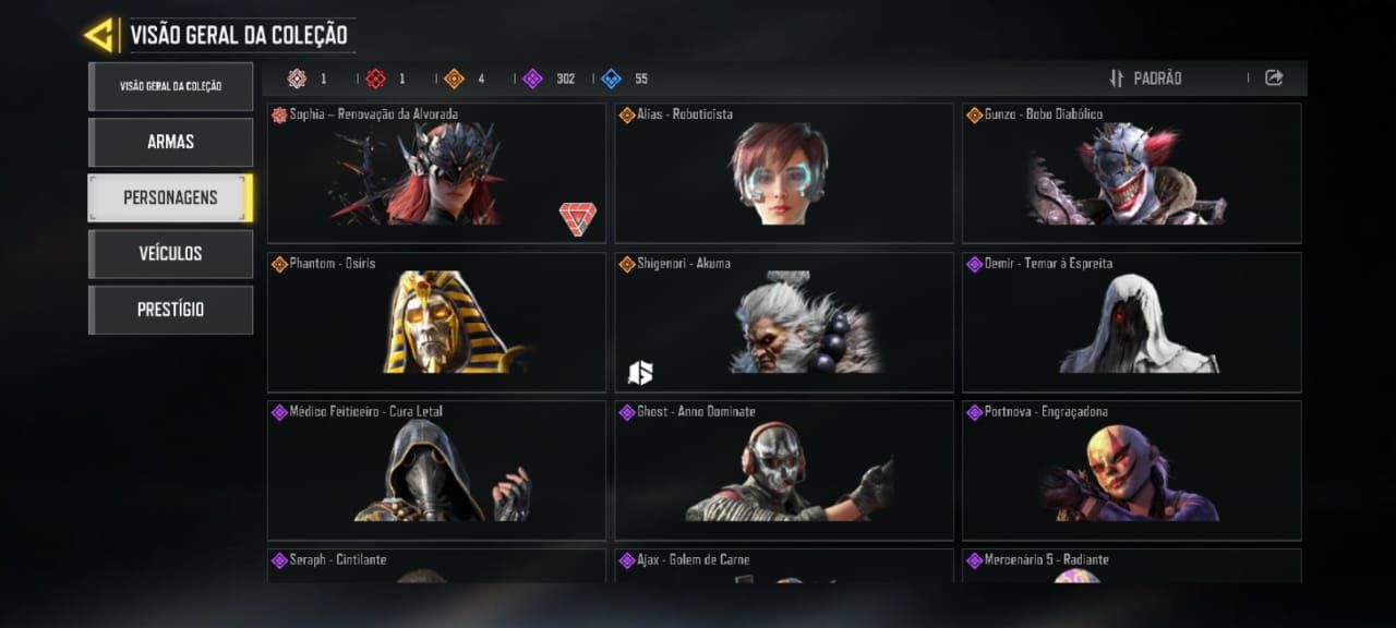 CONTA CALL OF DUTY MOBILE/ NIVEL 400 DESTE 2015 (SKINS RARAS).
