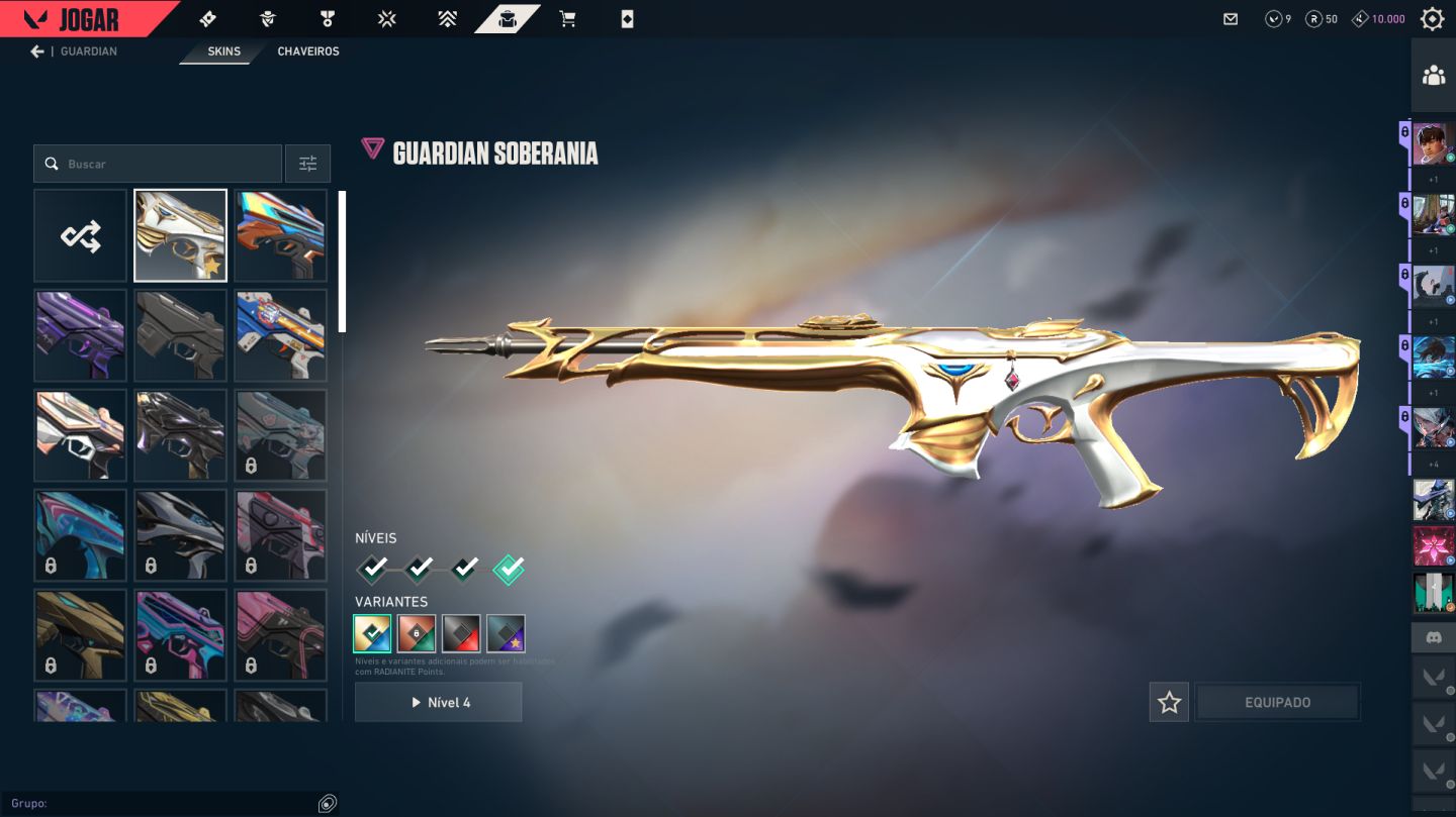 Conta peak imt, atual asc 3 com vairas skins