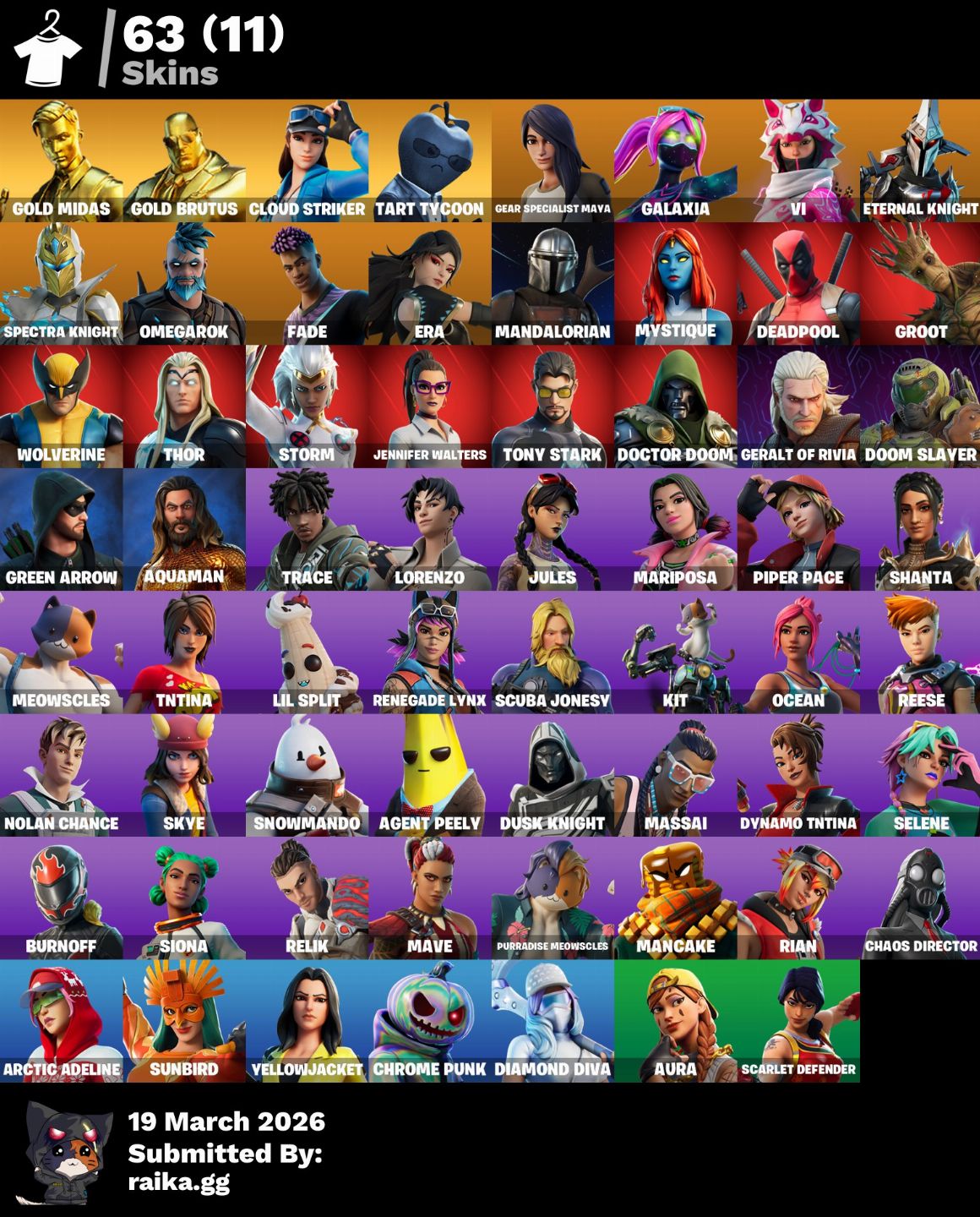 CONTA FORTNITE TRY HARD | FA | TONY STARK | MIDAS | JULES | GALAXIA | ASA TRAVIS