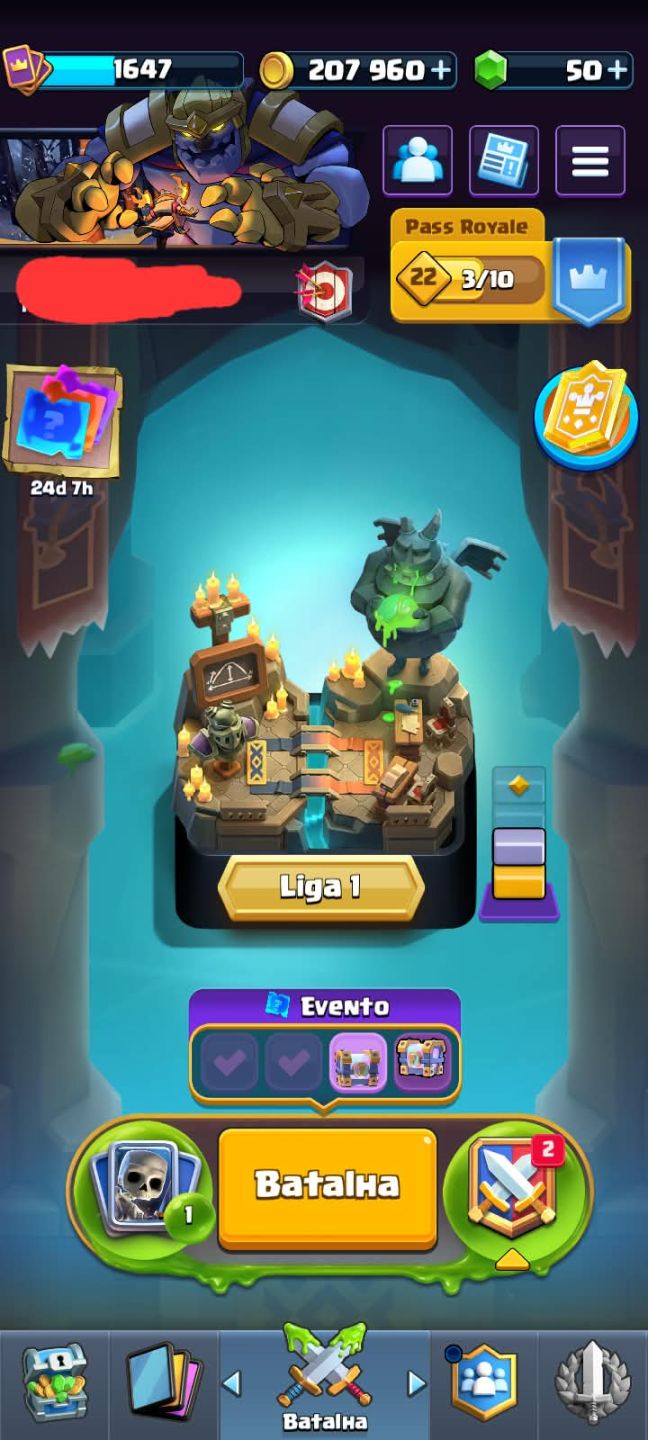 CONTA CLASH ROYALE 13.000 TROFÉUS