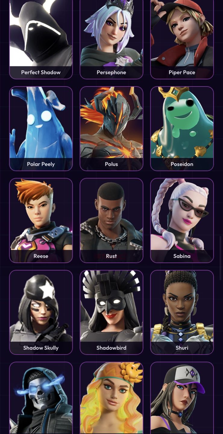 Conta Fortnite BARATA com 128 SKINS + 179 PICARETAS