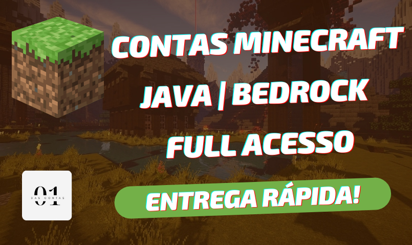 CONTAS MINECRAFT JAVA | BEDROCK EDITION | FULL ACESSO | PERMANENTE
