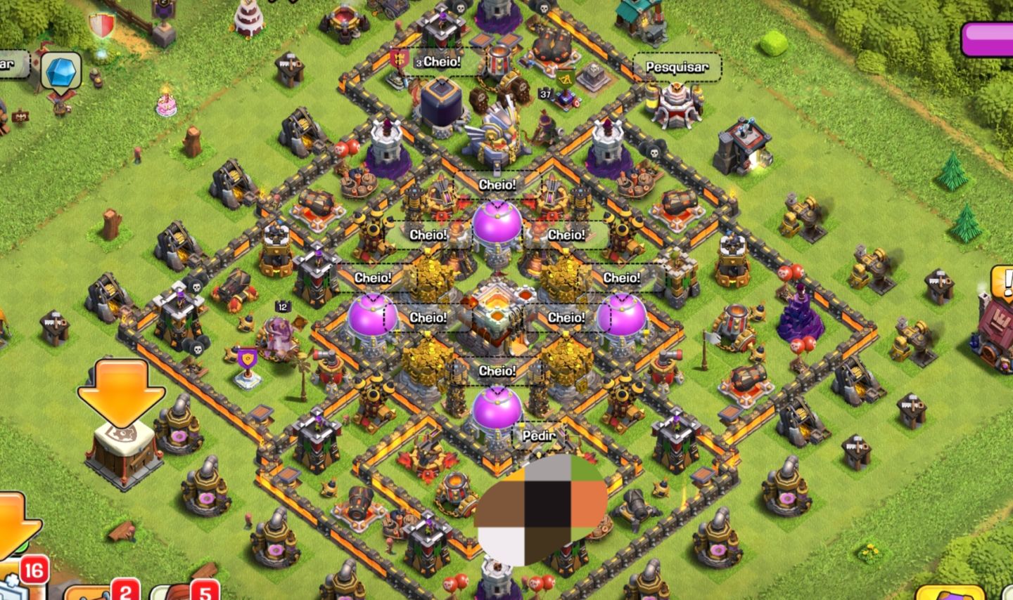 Conta Clash CV11 + Recursos + Gemas + Itens Mágicos