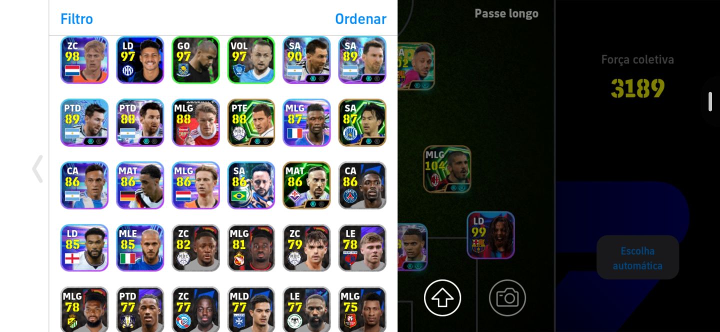 Conta iniciante Braba efootball mobile