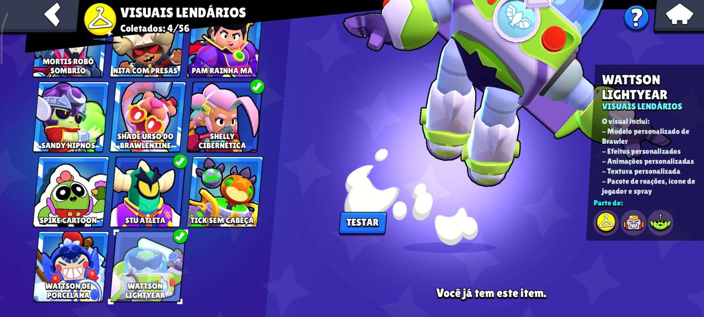 CONTA DE BRAW STARS COM MUITAS SKINS E VARIOS RECURSOS !!