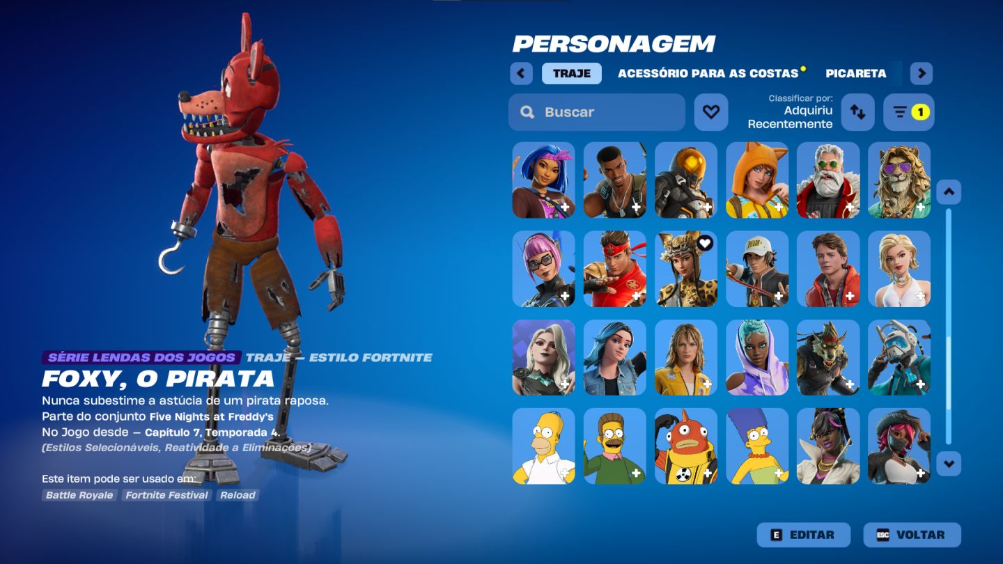 Conta de Fortnite, full acesso