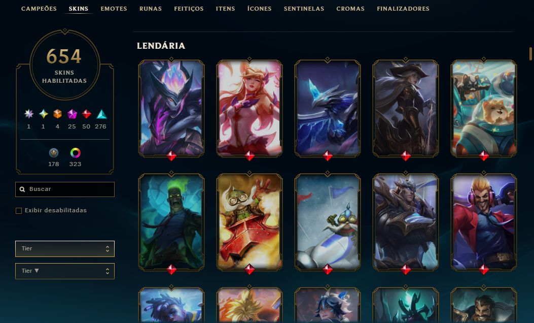 CONTA LOL | 654 SKINS | AHRI LENDA IMORTALIZADA AUTOGRAFADA | SEASON 2018