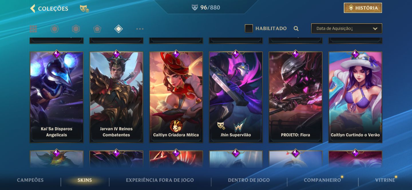 Conta LoL BR | Mestre III | 96+ Skins