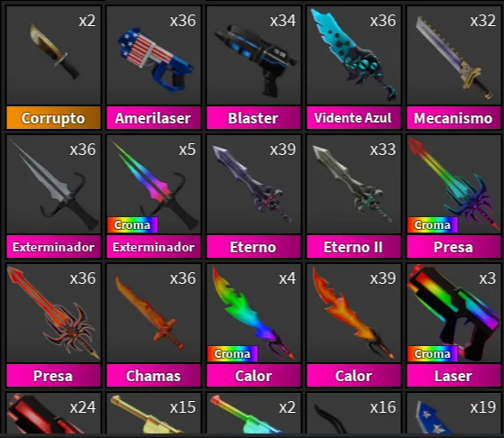 [PROMOÇÃO e BRINDE] GODLYS | SETS | CHROMAS | ROBLOX MM2 - LEIA A DESCRIÇÃO!
