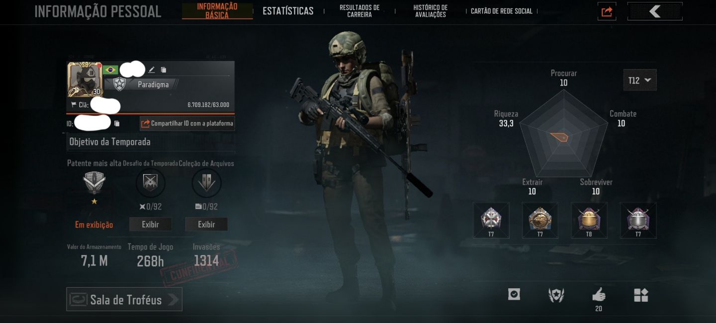 [Super Desconto] Conta Arena Breakout mob veterana (7 Milhões de Armazém)